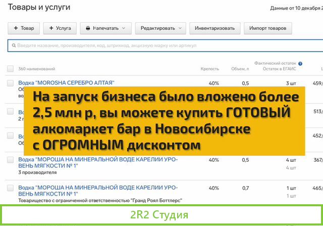 Алкомаркет бар готовый бизнес