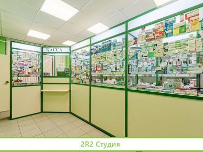 Аптека в густонаселенном районе