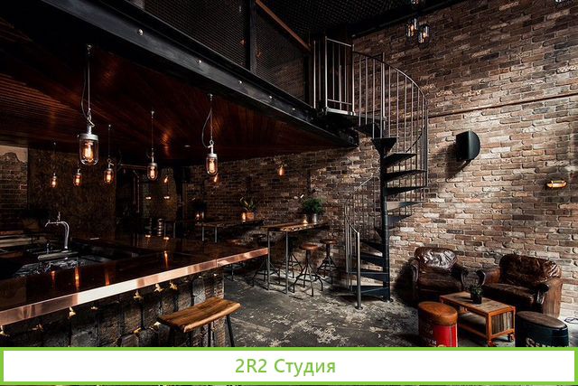 Бар-лофт с кальяном и уникальным интерьером