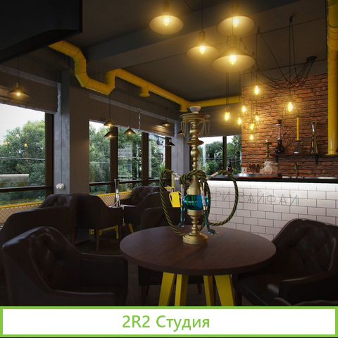 Бар-лофт с кальяном и уникальным интерьером