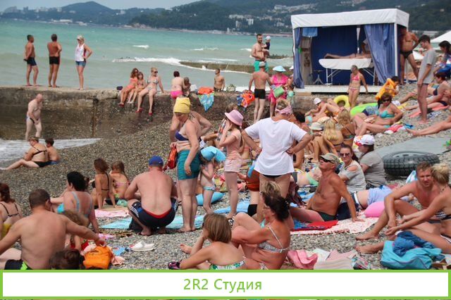 Чайхана на пляже в Адлере, 2022