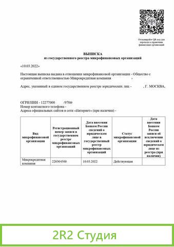 Готовая микрофинансовая организация мфо