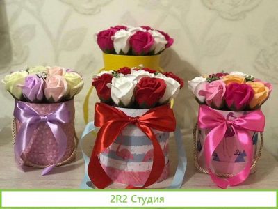 Готовы бизнес Букетики из мыльных роз
