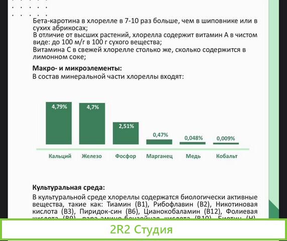 Готовое производство хлореллы