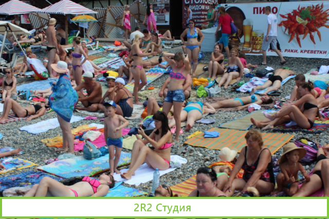 Кафе на пляже в Адлере, сезон 2022