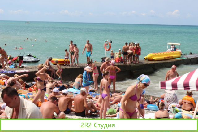 Кафе на пляже в Адлере, сезон 2022