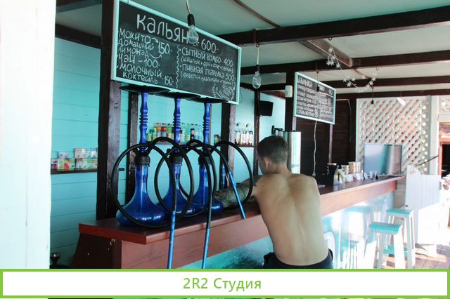 Кафе на пляже в Адлере, сезон 2022