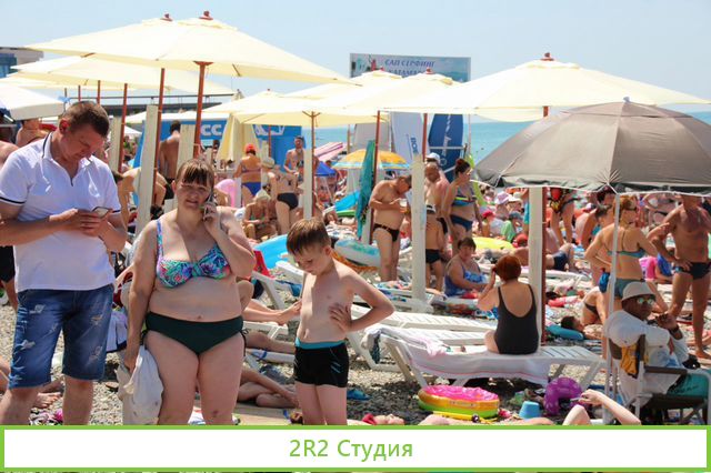 Лаундж-кафе на пляже в Адлере, 2022 год