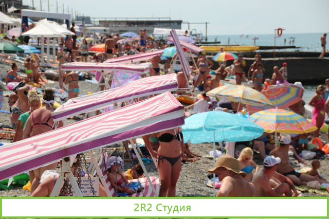 Место под аква-парк на пляже в Адлере, 2022