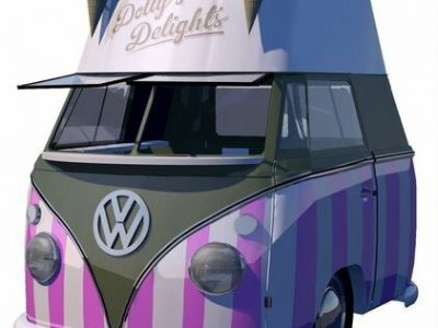 Мини Фудтрак VW T1, Ретро-Фургон, Кофейня на колес