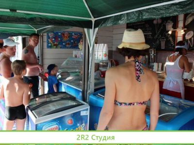 Молочные коктейли и мороженное на пляже,сезон 2022