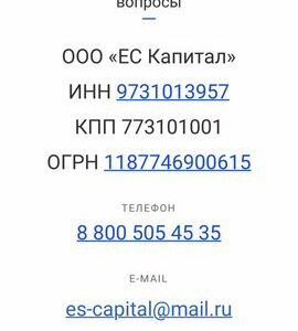 Ооо от собственника с оборотами и расчетным счетом