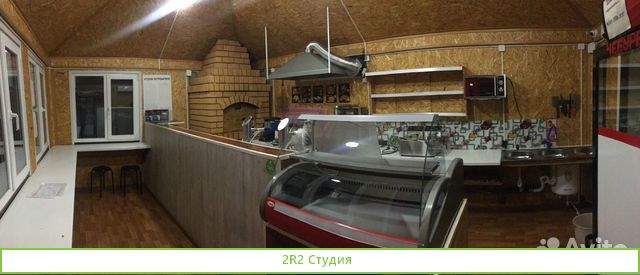 Павильон Шаурма, Торговый киоск с камином, 4х5