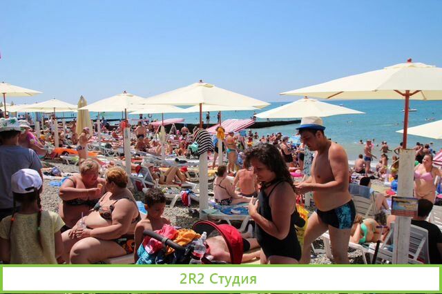 Пивная на пляже в Адлере, 2022