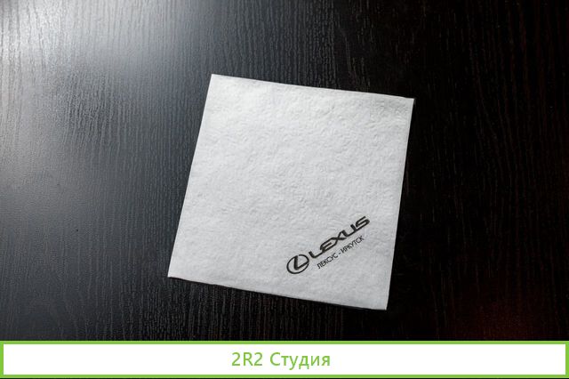 Производство бумажных салфеток с логотипом