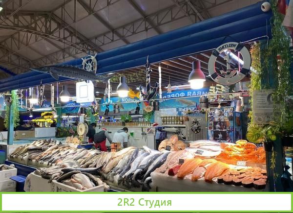 Рыбный магазин на рынке опт / 5 лет работы