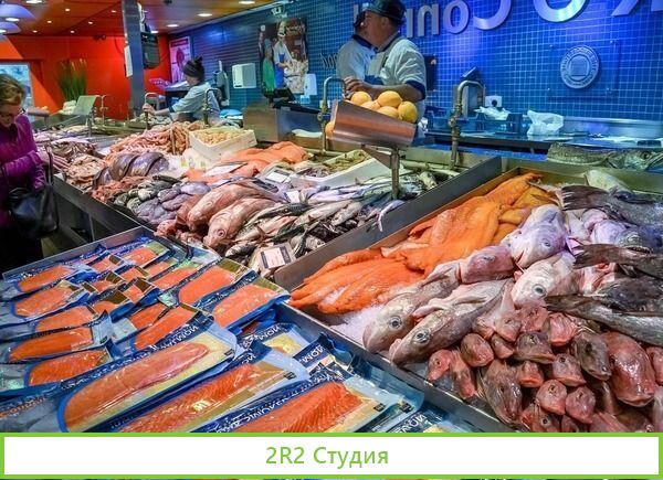 Рыбный магазин на рынке опт / 5 лет работы