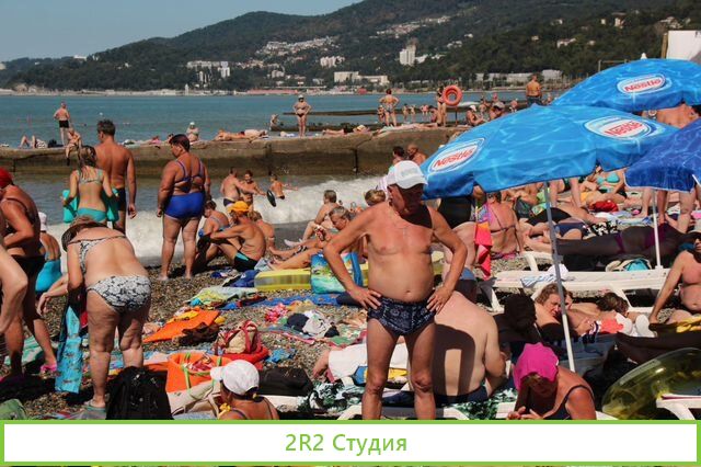Шашлычная на входе пляжа в Адлере,2022