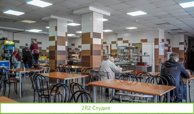Столовая рядом с метро, постоянные клиенты