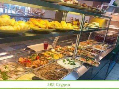 Столовая с большим потоком у Севкабеля