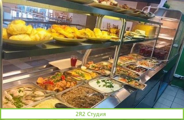 Столовая с большим потоком у Севкабеля