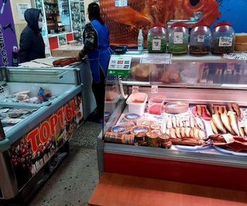Торговая рыбная точка с оборудованием