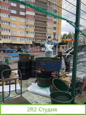 Укладка уличных покрытий