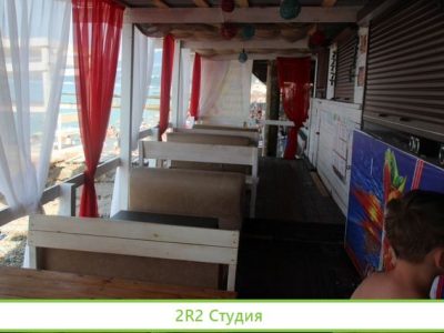 Веранда с мангалом на пляже, 2022