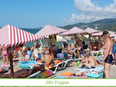 Временное тату из хны, косички на пляже в Адлере